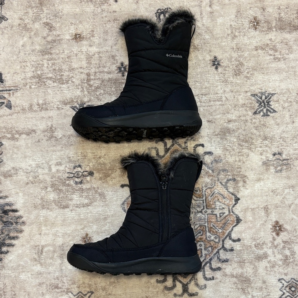 Columbia Women's Black Fur-Lined Winter Boots